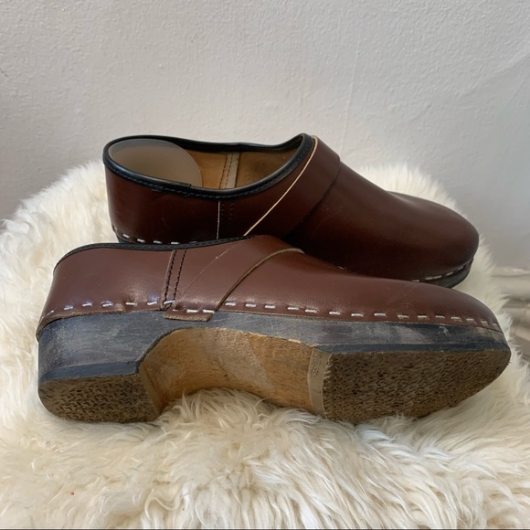 VINTAGE brown clog shoes - Picture 5 of 8